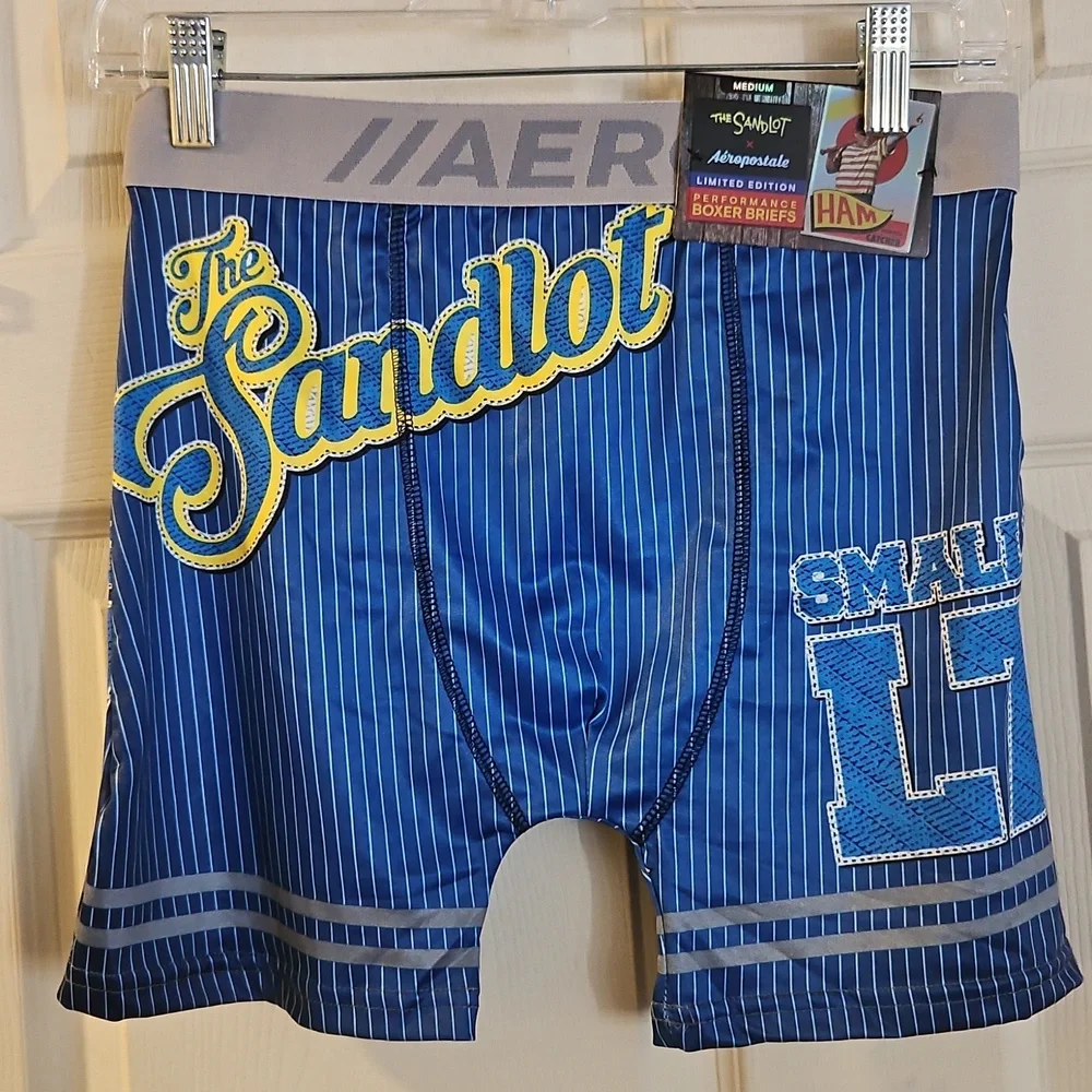 THE SANDLOT X AEROPOSTALE LIMITED EDITION BOXER BRIEF: BLUE: NEW WITH TAGS: SZ M